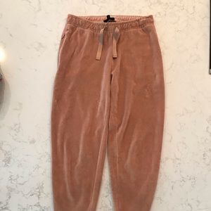 Size 4 topshop velour joggers
